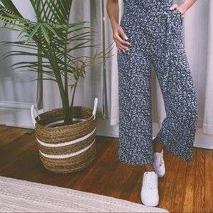 Michael Kors Blue Floral Jumpsuit